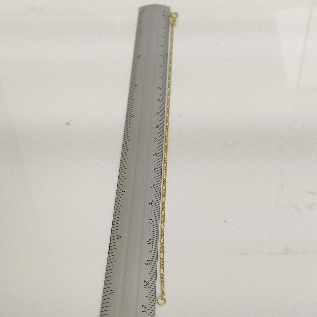 PULSERAS TEJIDO 3X1 ORO 14K 21 CM 1 GR (NUEVO)