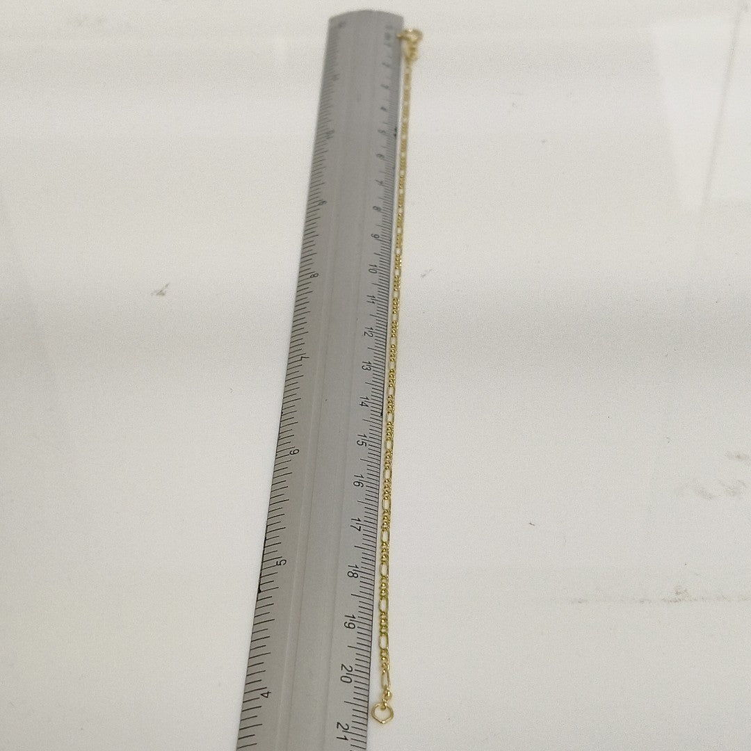 PULSERAS TEJIDO 3X1 ORO 14K 21 CM 1 GR (NUEVO)