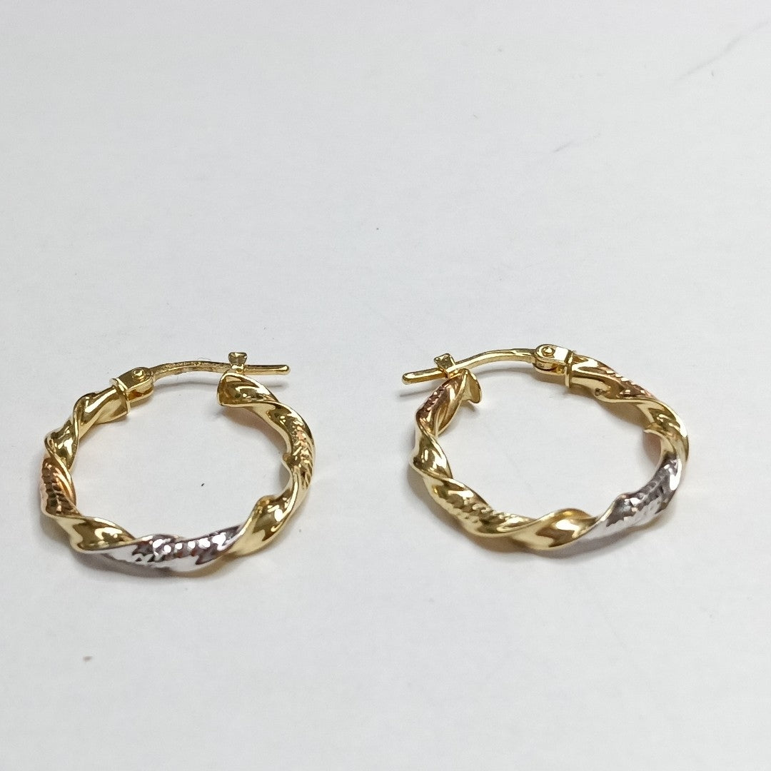 ARRACADAS PAR ORO 10 K 1.5 GRMS (SEMINUEVO)