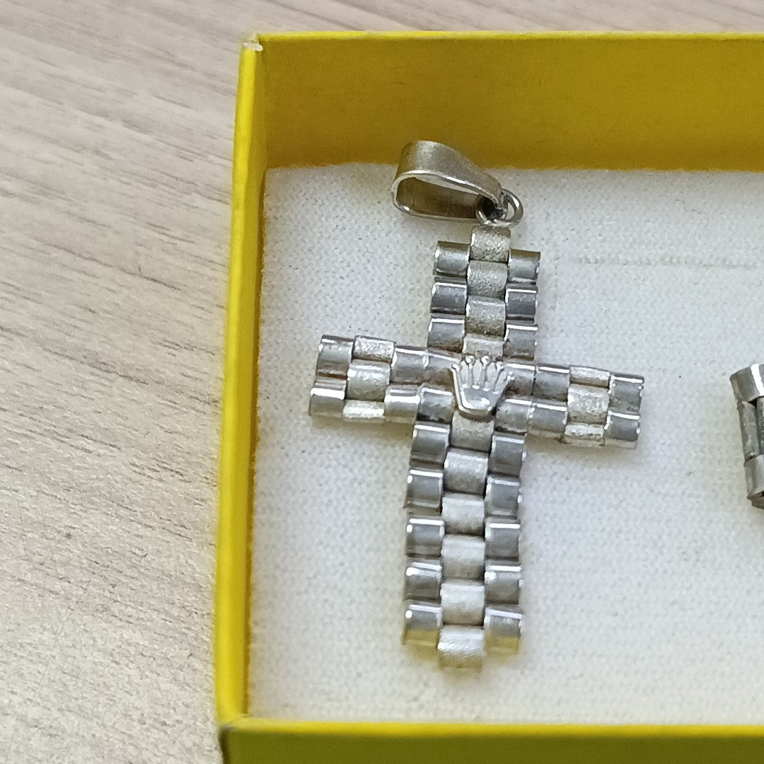 ANILLITO, CRISTO PLATA 10.9 GRMS (SEMINUEVO)