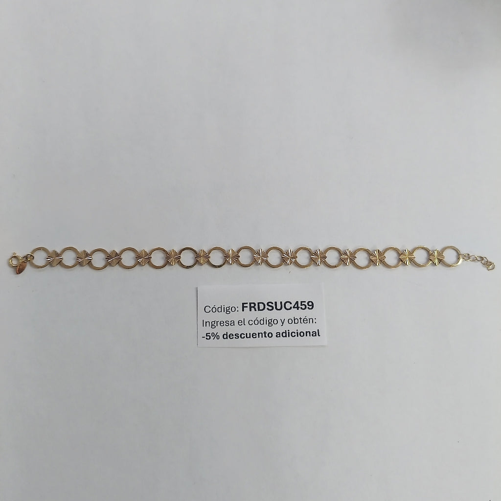 PULSERAS DAMA ORO 14K 3.5 (NUEVO)