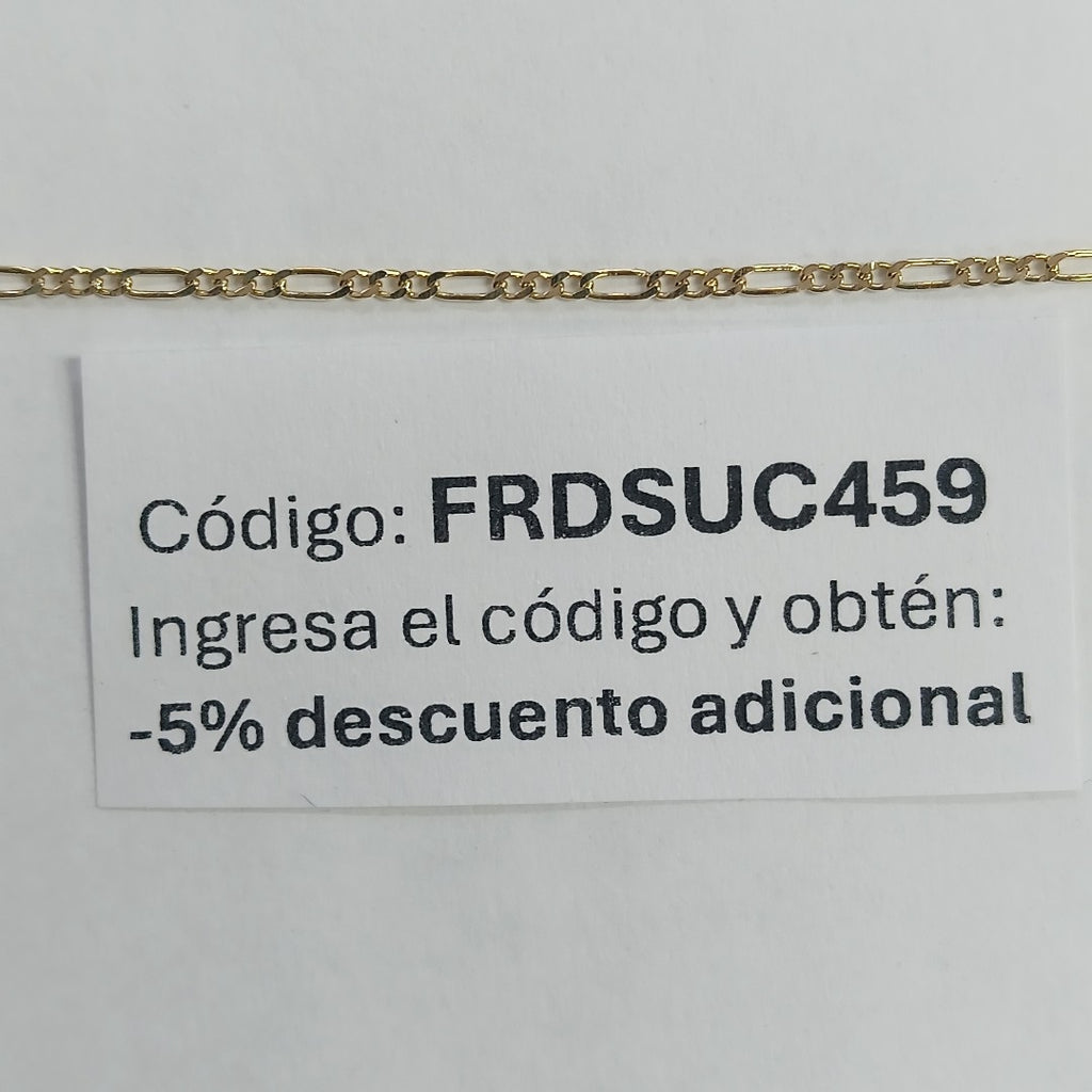 PULSERA TEJIDO 3X1 ORO 14K 18 0.9 GR (NUEVO)