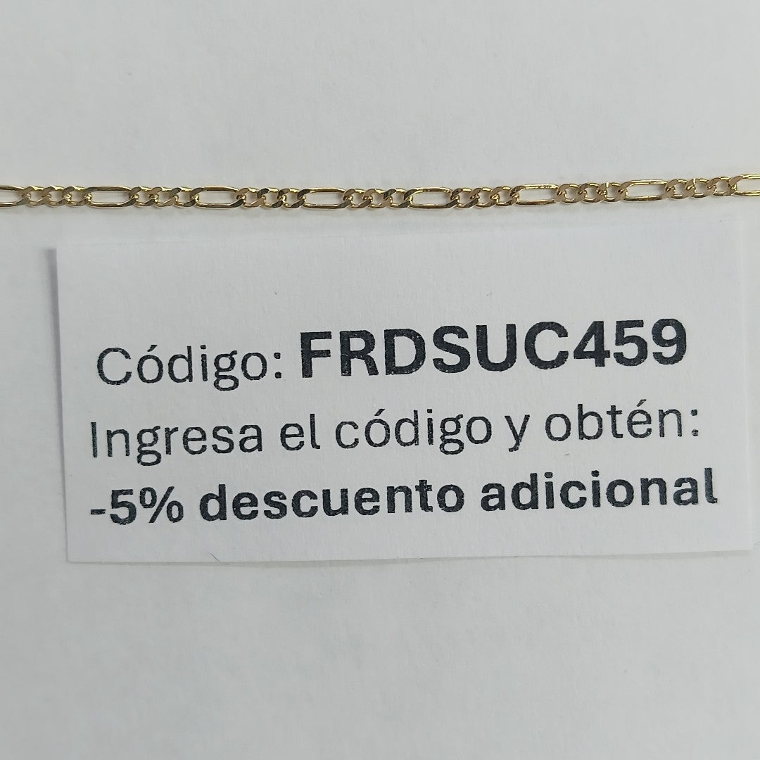 PULSERA TEJIDO 3X1 ORO 14K 18 0.9 GR (NUEVO)