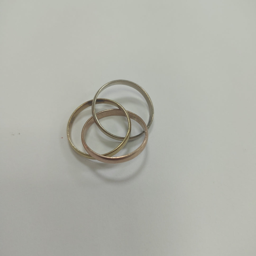 ANILLO ORO, ORO COMBINADO 10 K 6.3 GRMS (SEMINUEVO)