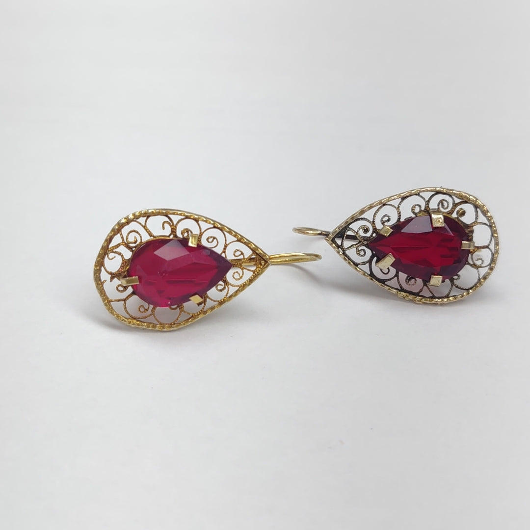 ARETES PAR ORO 8 K 3.6 GRMS (SEMINUEVO)