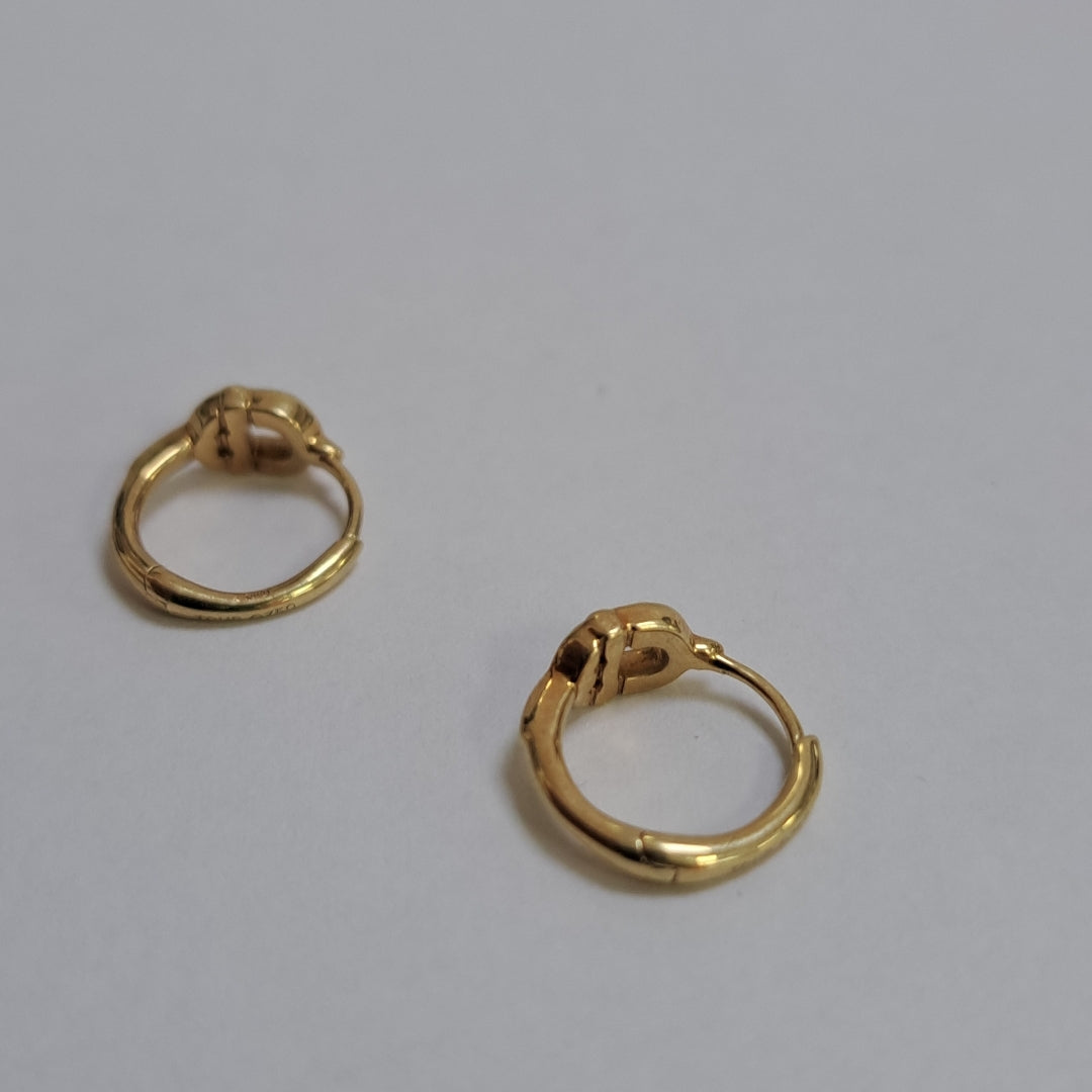 ARRACADAS PAR ORO 18 K 1,90 GRMS (SEMINUEVO)