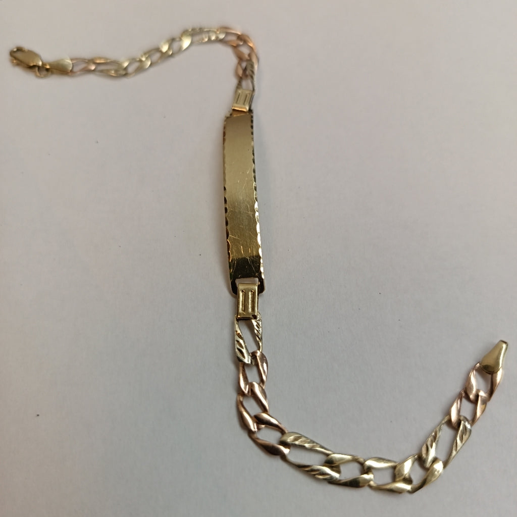 ESCLAVA ORO COMBINADO 14 K 3.5 GRMS (SEMINUEVO)