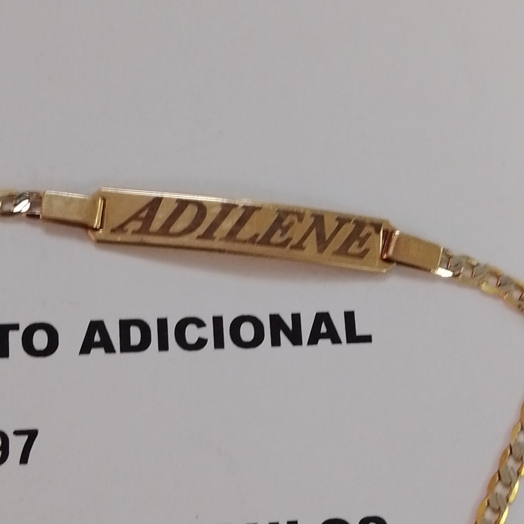 ESCLAVA ORO COMBINADO 10 K 3.7 GRMS (SEMINUEVO)