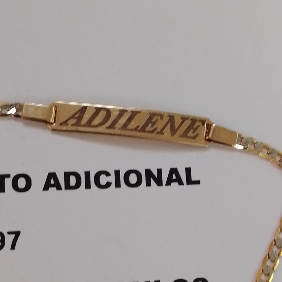 ESCLAVA ORO COMBINADO 10 K 3.7 GRMS (SEMINUEVO)