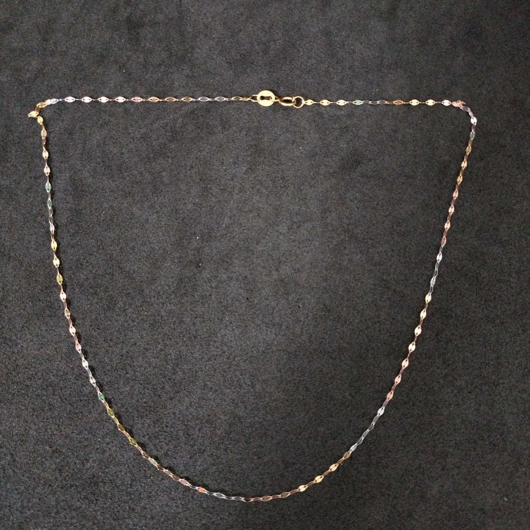 CADENA ORO COMBINADO 10 K 0,60 GRMS (SEMINUEVO)