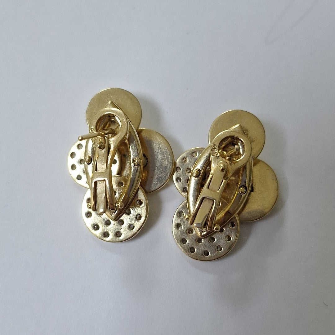 ARETES PAR ORO 14 K 14.4 GRMS (SEMINUEVO)