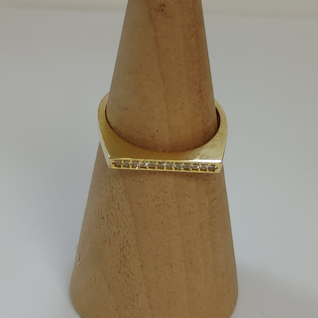 ANILLOS C/CIRCONIA ORO 10K TALLA 9 1.9 GR (NUEVO)