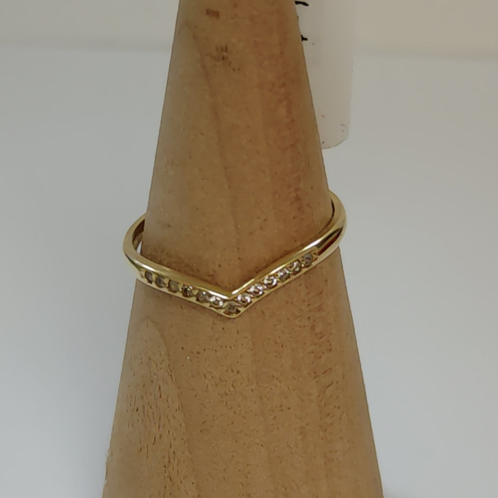 ANILLOS C/CIRCONIA ORO 10K TALLA 9 1.1 GR (NUEVO)