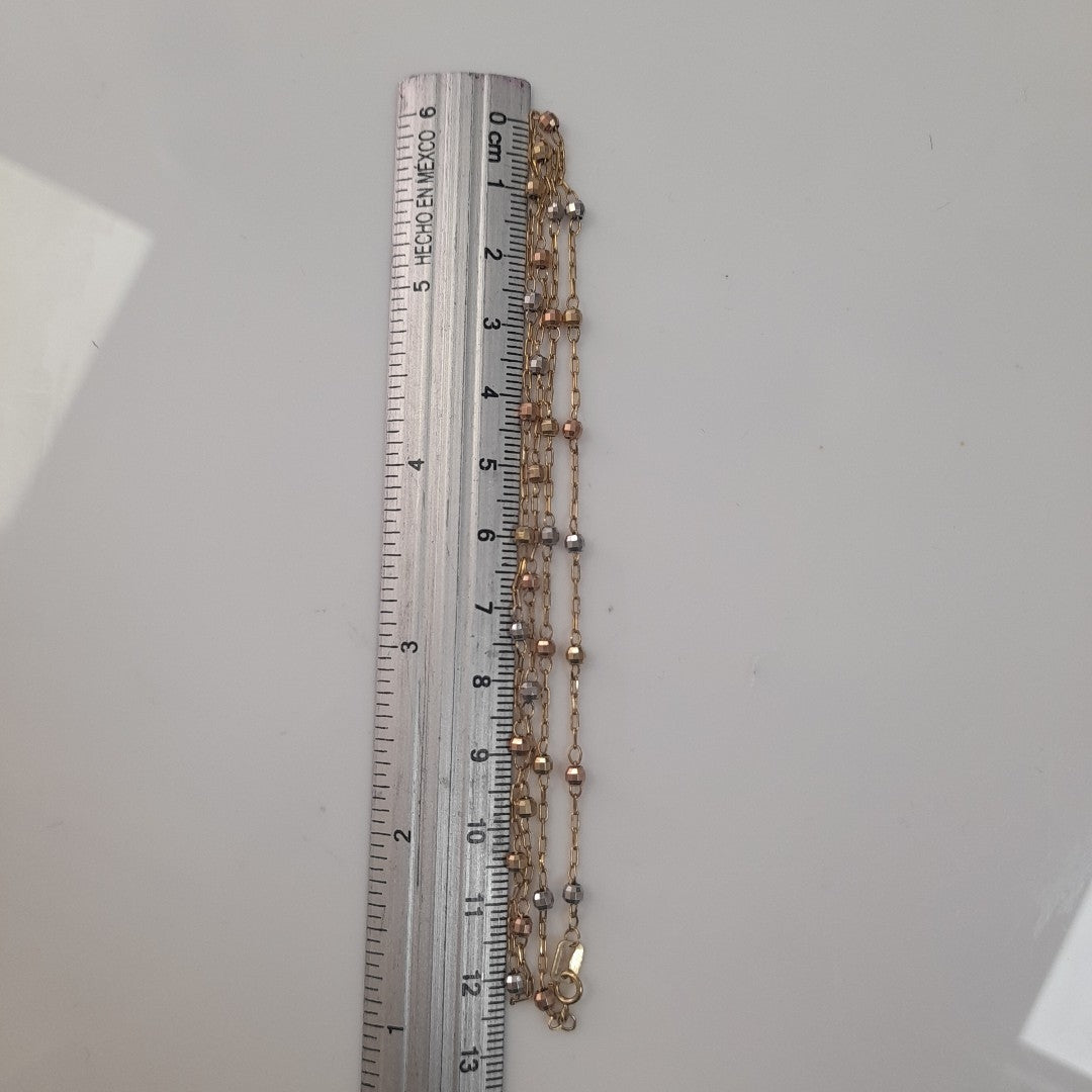 CADENA ORO COMBINADO 14 K 3.2 GRMS (SEMINUEVO)