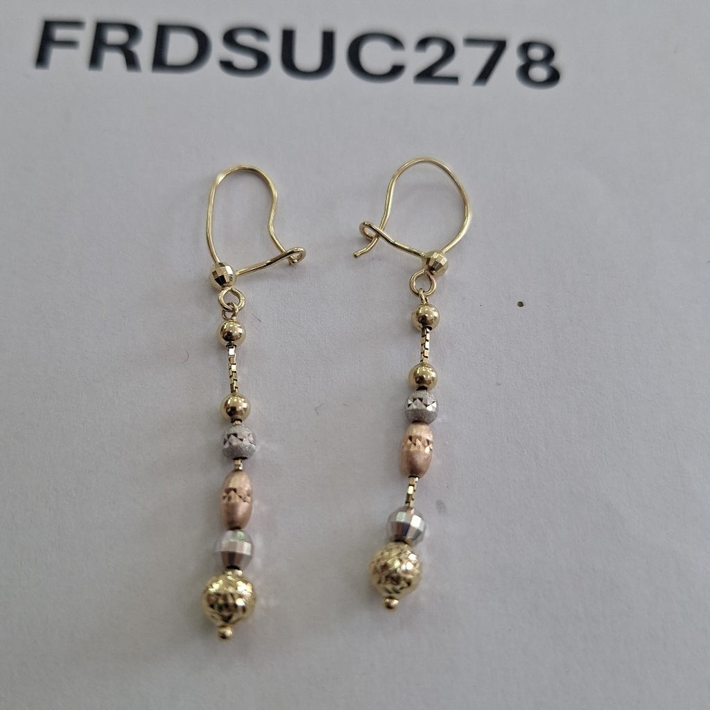 ARETES PAR ORO 14 K 2,10 GRMS (SEMINUEVO)