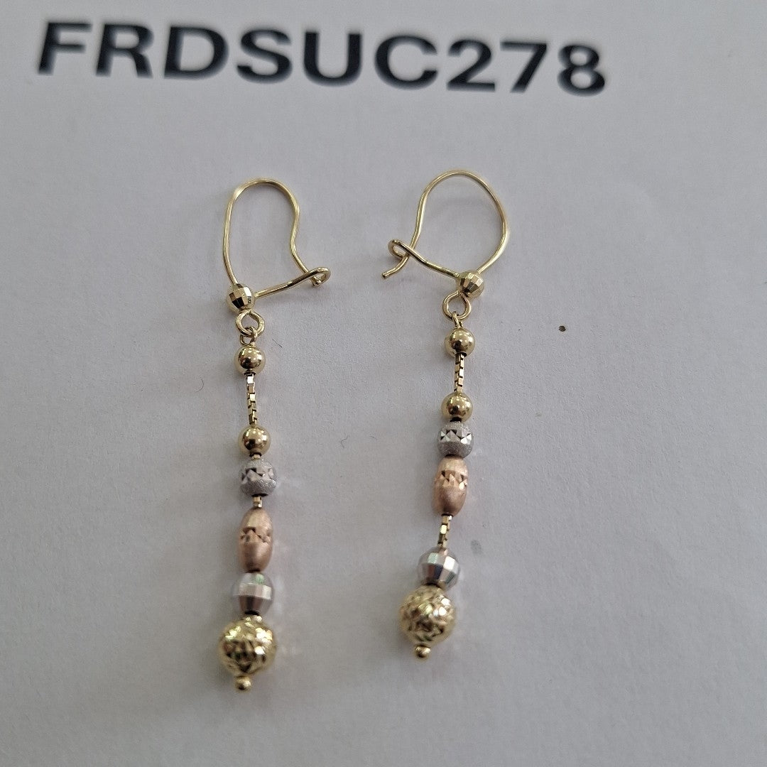 ARETES PAR ORO 14 K 2,10 GRMS (SEMINUEVO)