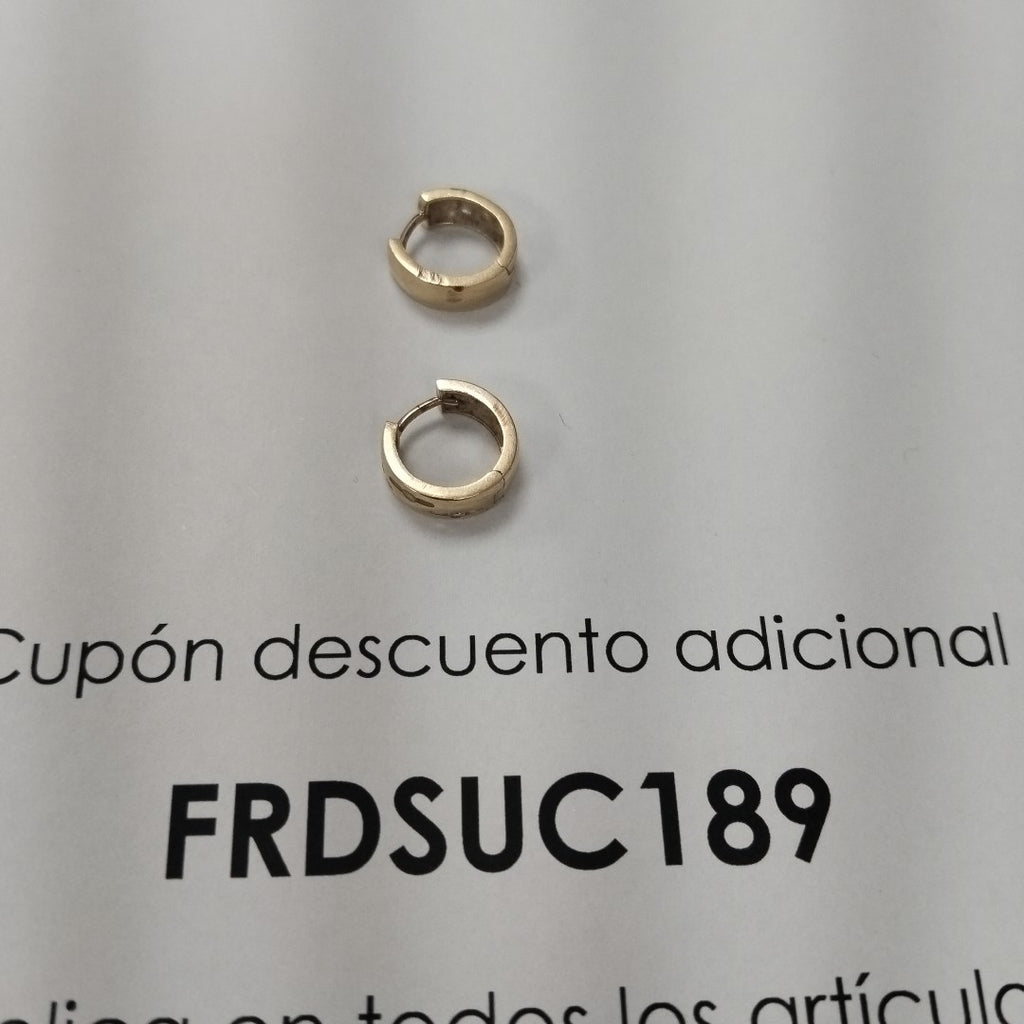 ARRACADAS PAR ORO 14 K 2.2 GRMS (SEMINUEVO)