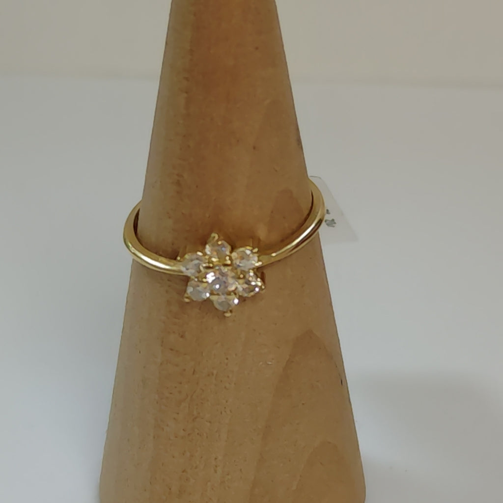 ANILLOS C/CIRCONIA ORO 10K TALLA 9 2 GR (NUEVO)