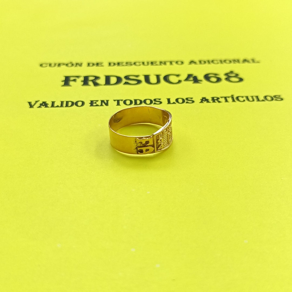 ANILLO DE GRADUACIÓN ORO 10 K 2.2 GRMS (SEMINUEVO)