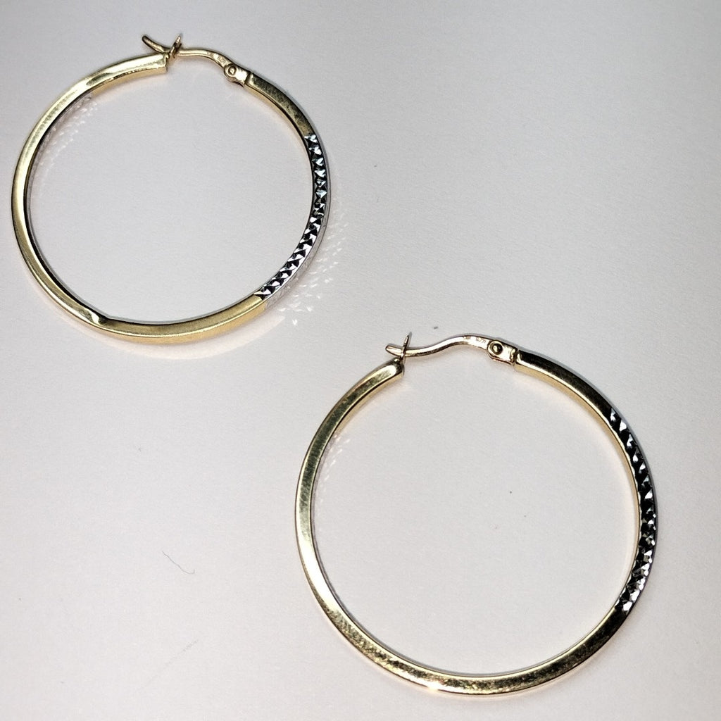 ARETES PAR ORO, ORO BLANCO 14 K 2.1 GRMS (SEMINUEVO)