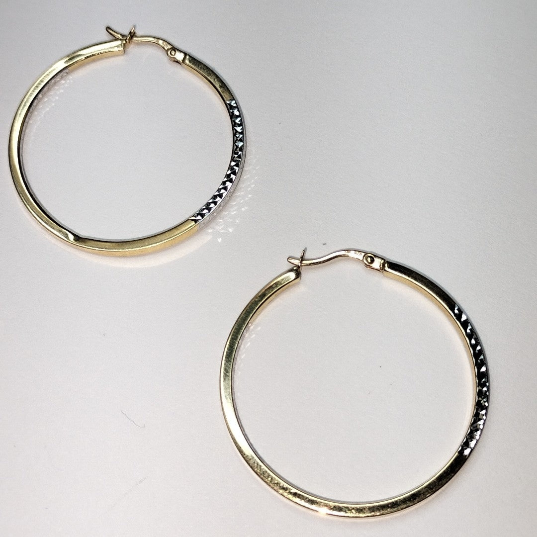 ARETES PAR ORO, ORO BLANCO 14 K 2.1 GRMS (SEMINUEVO)