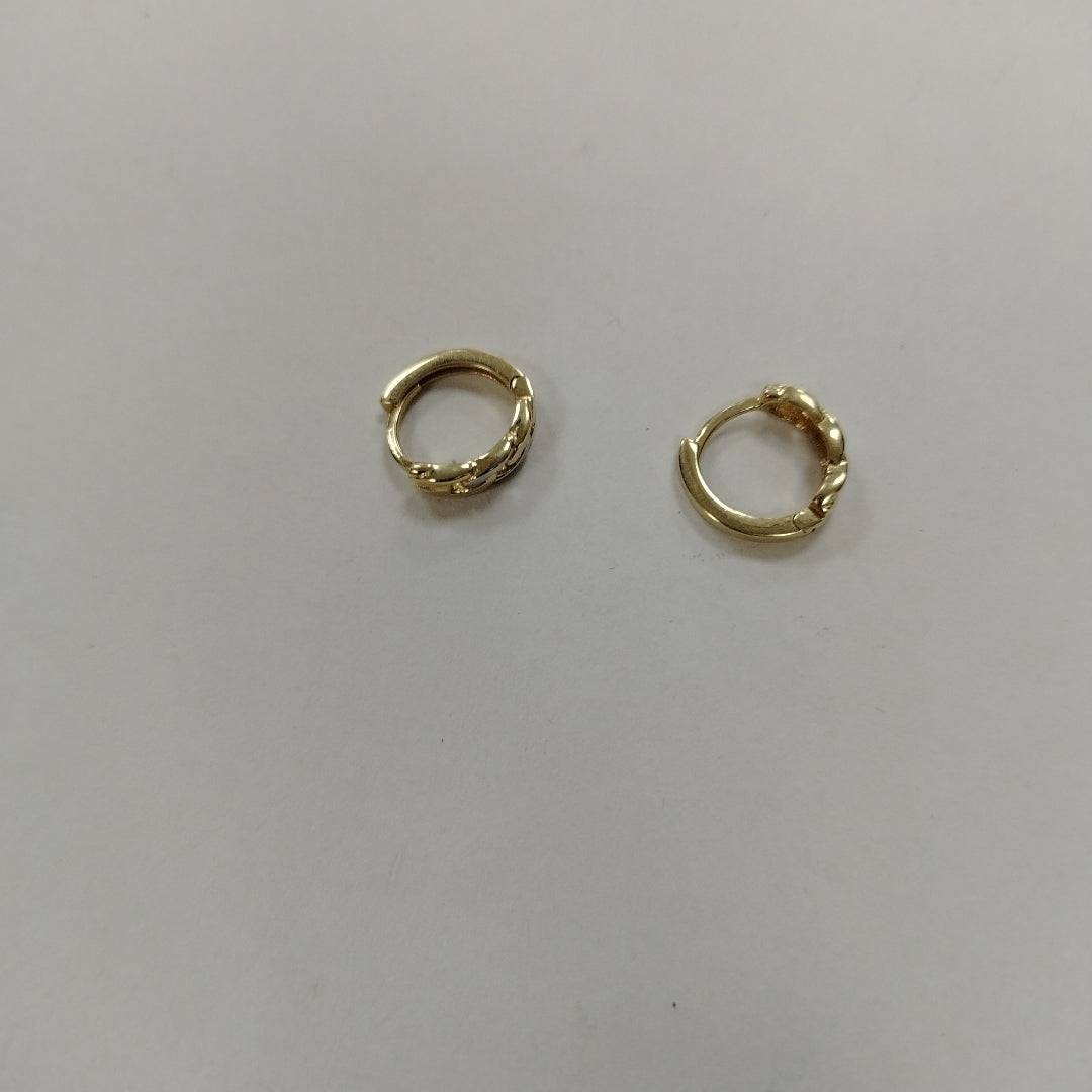 ARRACADAS PAR ORO, RODIADO 14 K 2.1 GRMS (SEMINUEVO)