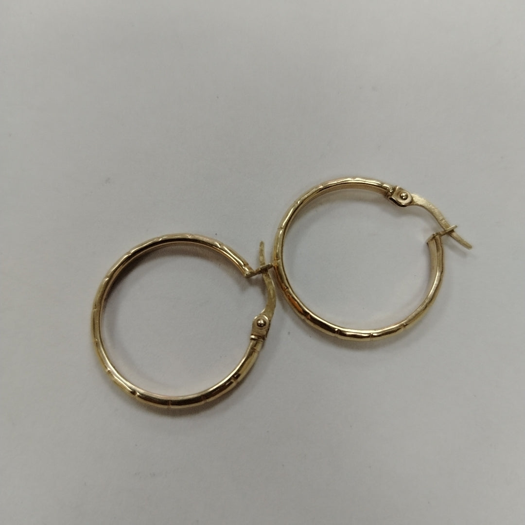 ARRACADAS PAR ORO 14 K 1.5 GRMS (SEMINUEVO)