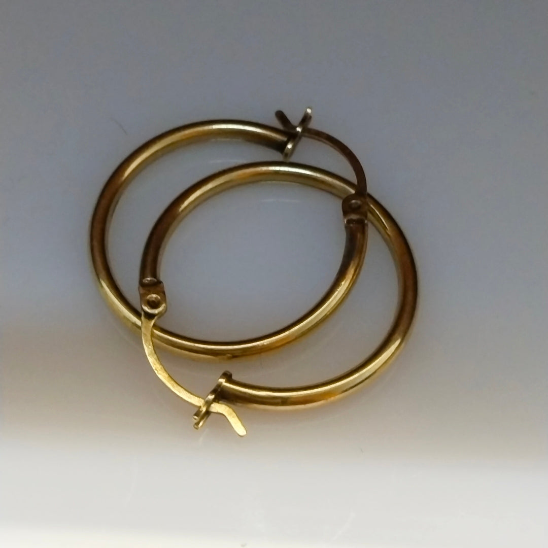 ARRACADAS PAR ORO 14 K 1.9 GRMS (SEMINUEVO)