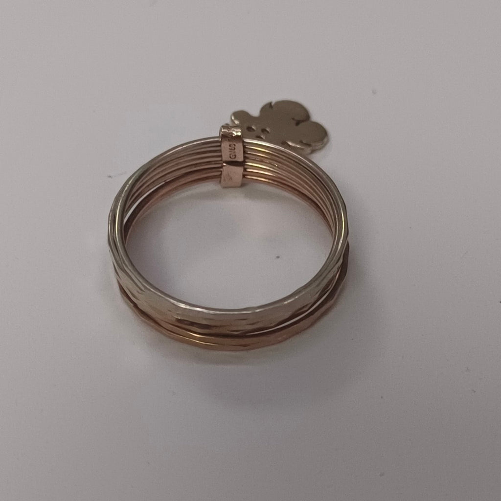 SEMANARIO DE ARGOLLAS ORO 14 K 3,70 GRMS (SEMINUEVO)