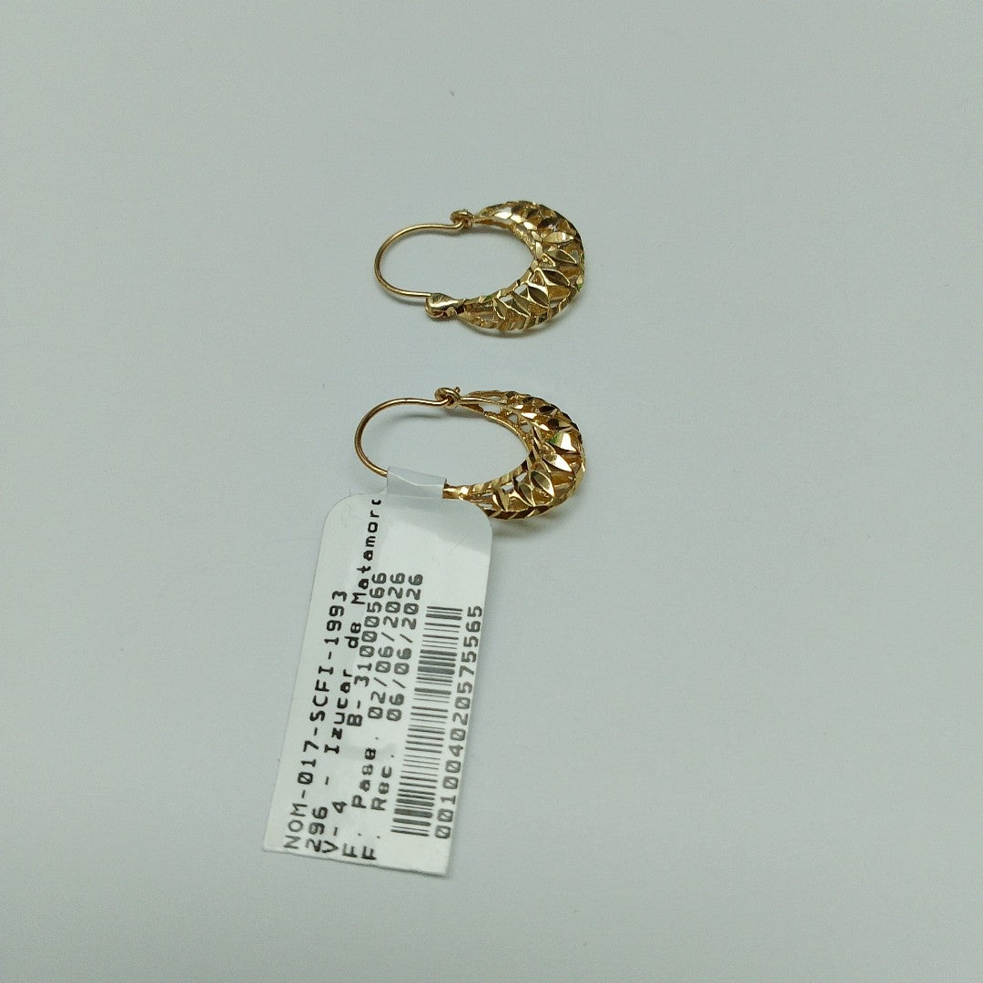 ARRACADAS PAR ORO 10 K 1.5 GRMS (SEMINUEVO)