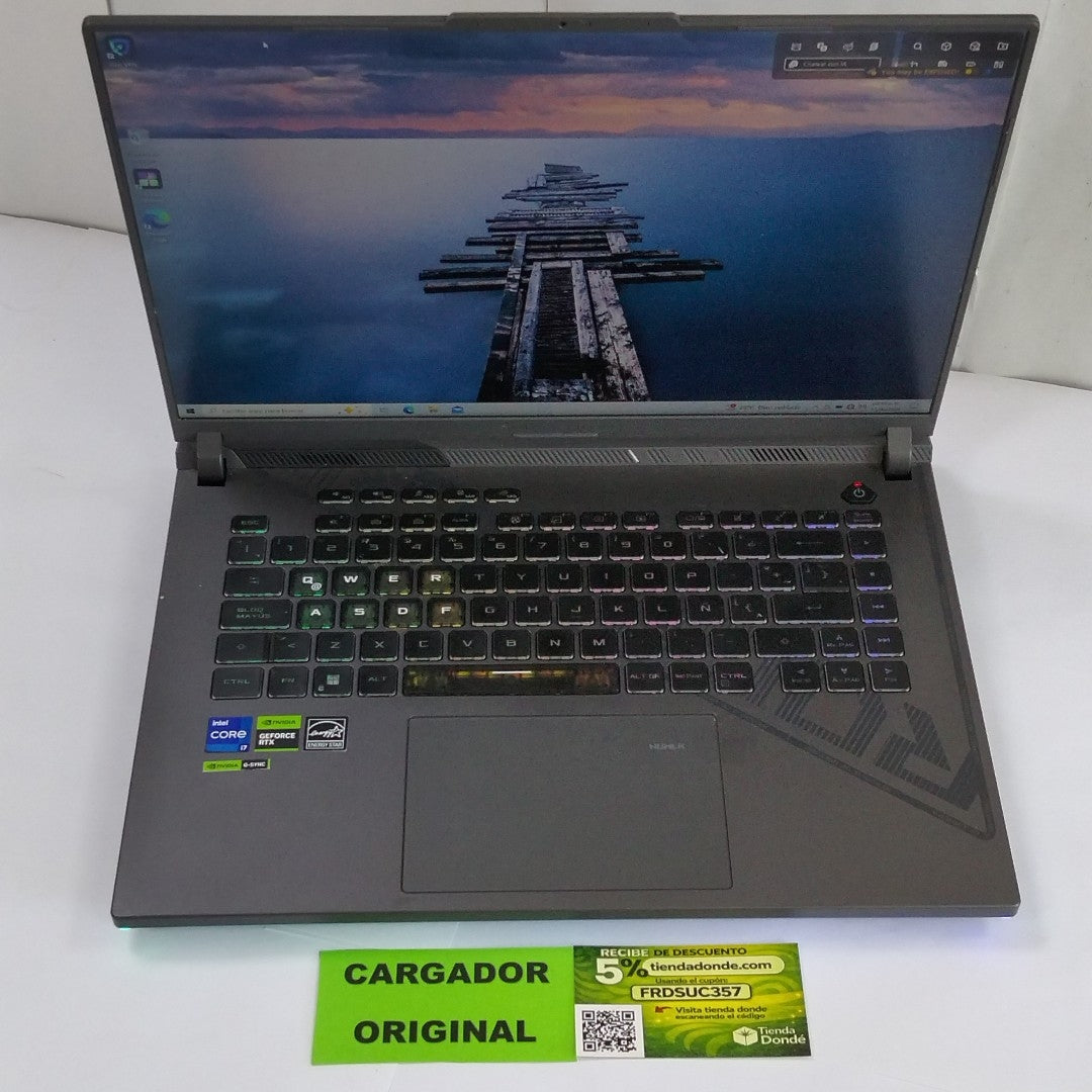 LAPTOP ASUS ROG STRIX G16 G614JV-N3192W (2024) 1 TB SSD 16 GB RAM (SEMINUEVO)