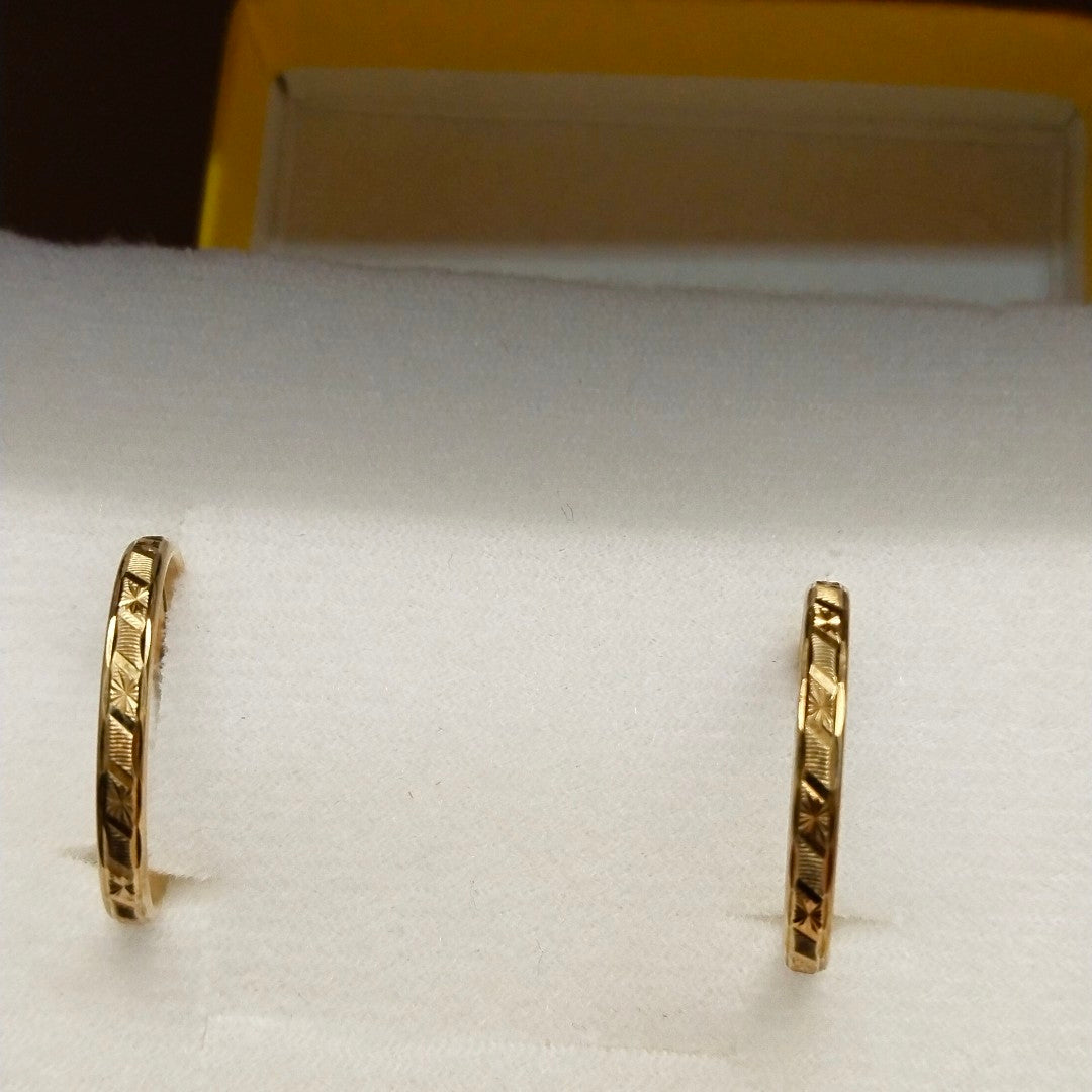 ARRACADAS PAR ORO 10 K 1.7 GRMS (SEMINUEVO)