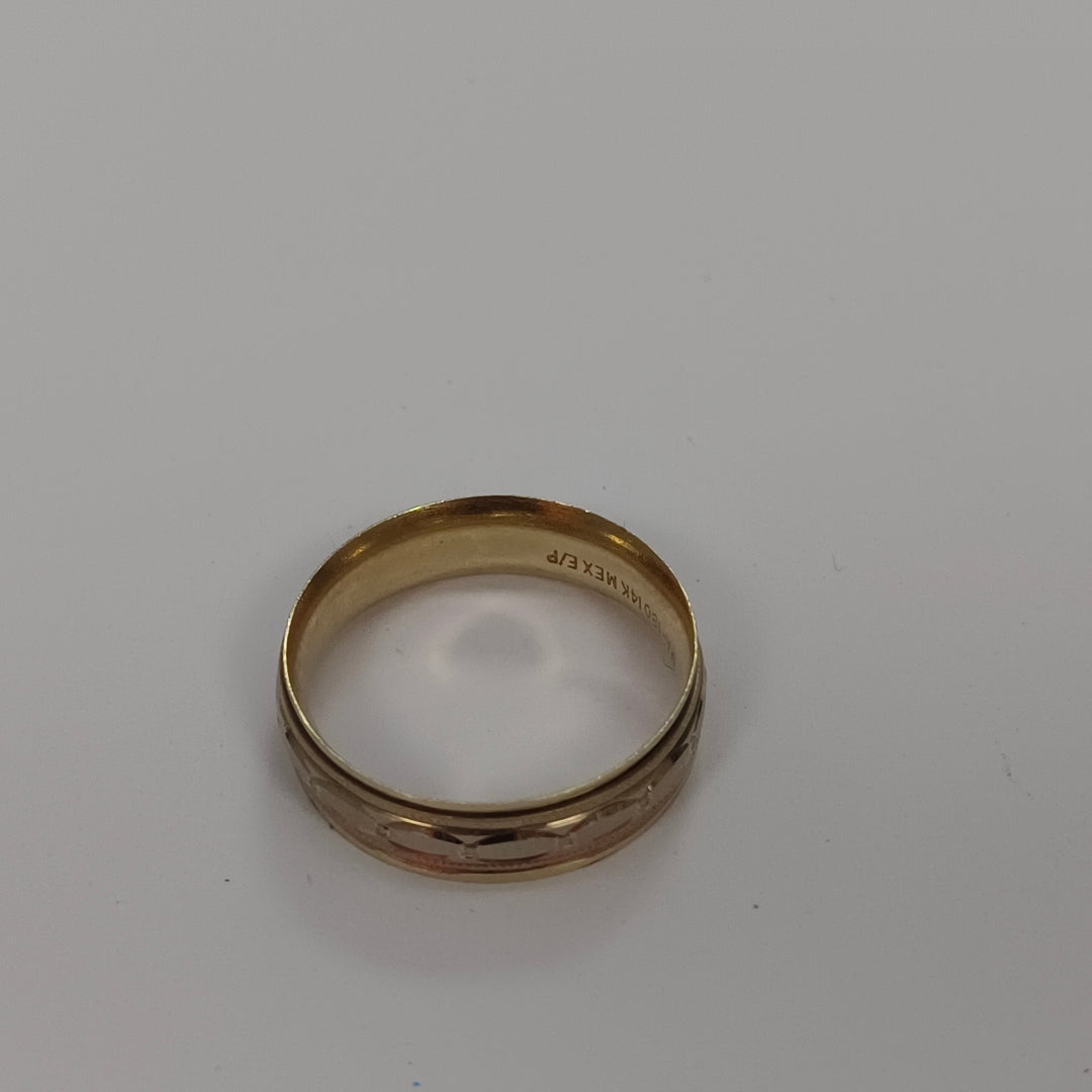 ARGOLLA ORO, ORO COMBINADO 14 K 2.3 GRMS (SEMINUEVO)