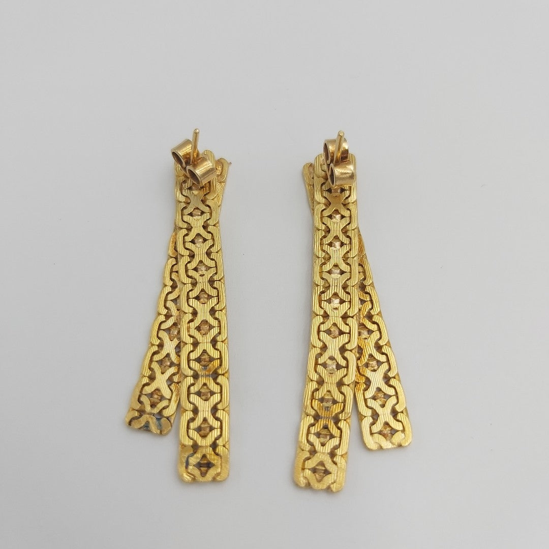 ARETES PAR ORO 14 K 11.3 GRMS (SEMINUEVO)