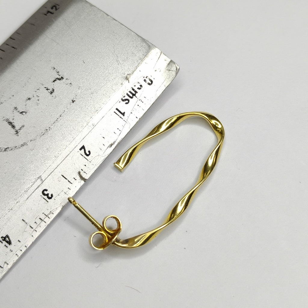 BROQUELES PAR ORO 14 K 1,30 GRMS (SEMINUEVO)