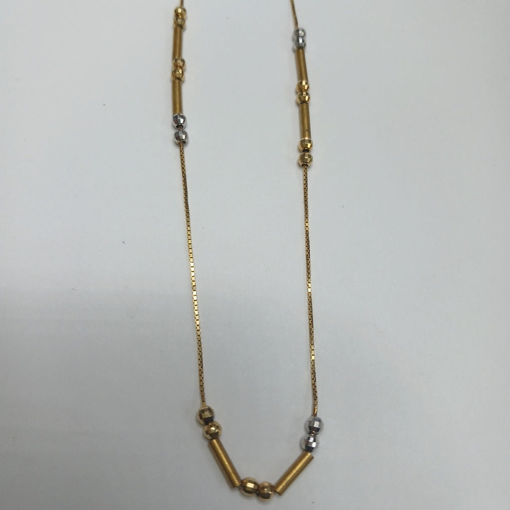 CADENA ORO, ORO COMBINADO 14 K 3.5 GRMS (SEMINUEVO)