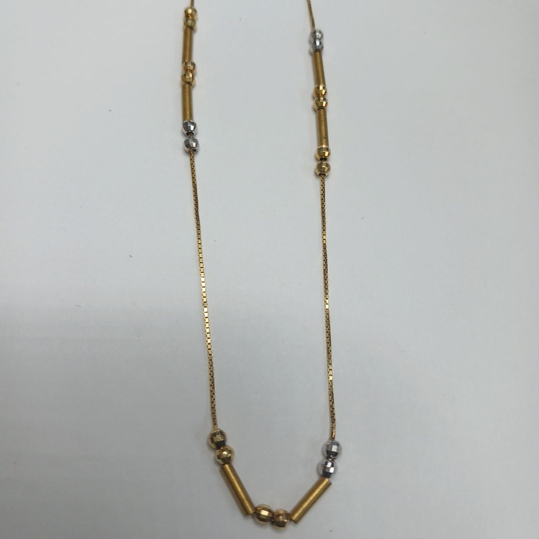 CADENA ORO, ORO COMBINADO 14 K 3.5 GRMS (SEMINUEVO)