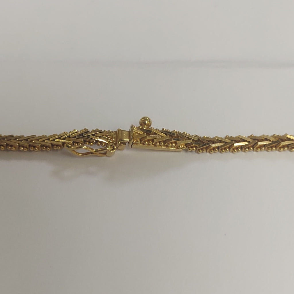 GARGANTILLA ORO COMBINADO 18 K 19,30 GRMS (SEMINUEVO)