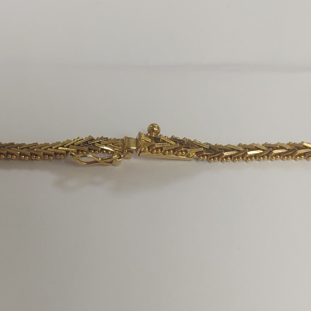 GARGANTILLA ORO COMBINADO 18 K 19,30 GRMS (SEMINUEVO)