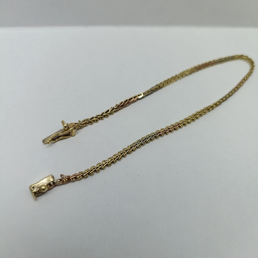 PULSERA ORO,ORO COMBINADO 14 K 5,10 GRMS (SEMINUEVO)