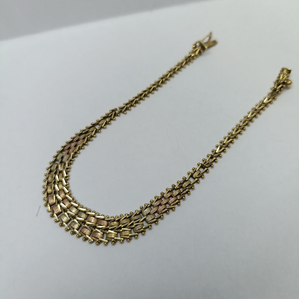 PULSERA ORO,ORO COMBINADO 14 K 7,30 GRMS (SEMINUEVO)