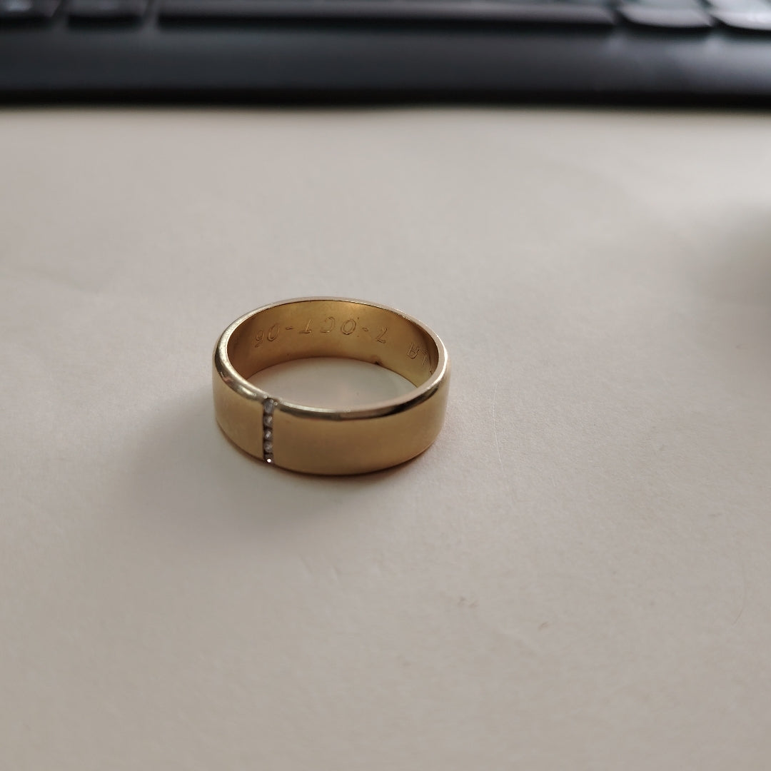 ARGOLLA ORO 14 K 10.8 GRMS (SEMINUEVO)