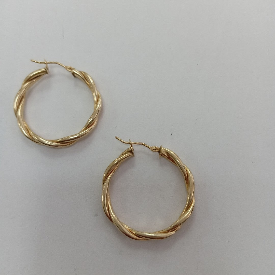 ARRACADAS PAR ORO 14 K 2.9 GRMS (SEMINUEVO)