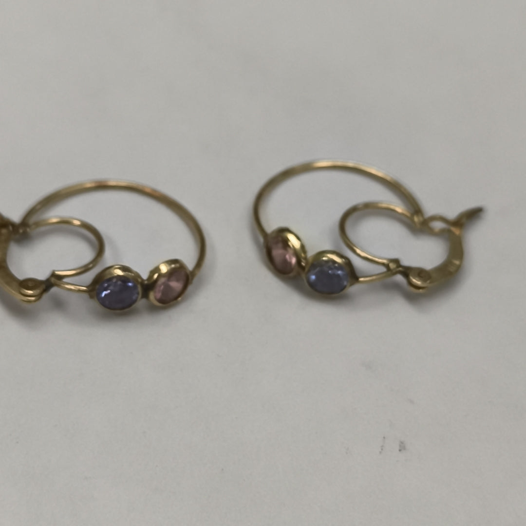 ARRACADAS PAR ORO 14 K 2.2 GRMS (SEMINUEVO)