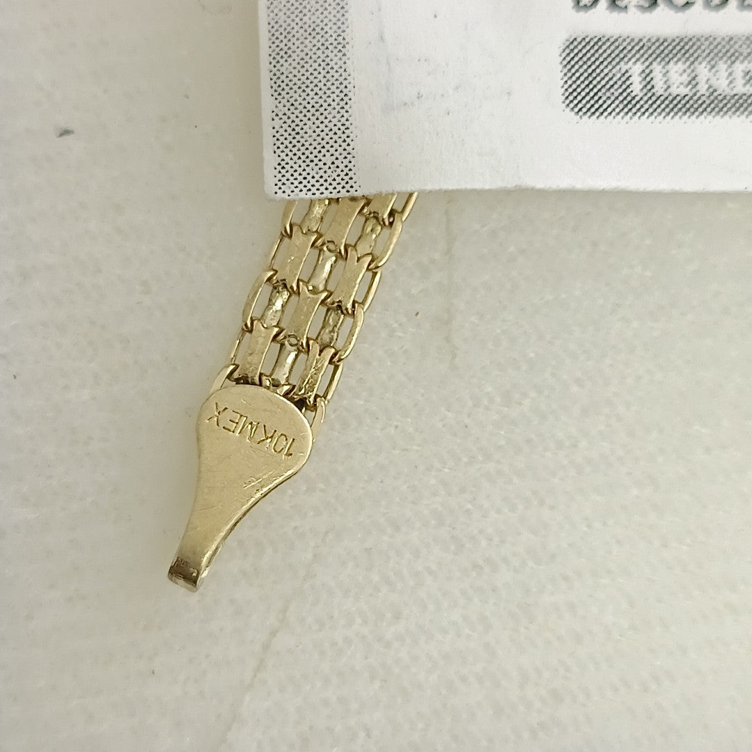PULSERA ORO COMBINADO 10 K 4,80 GRMS (SEMINUEVO)