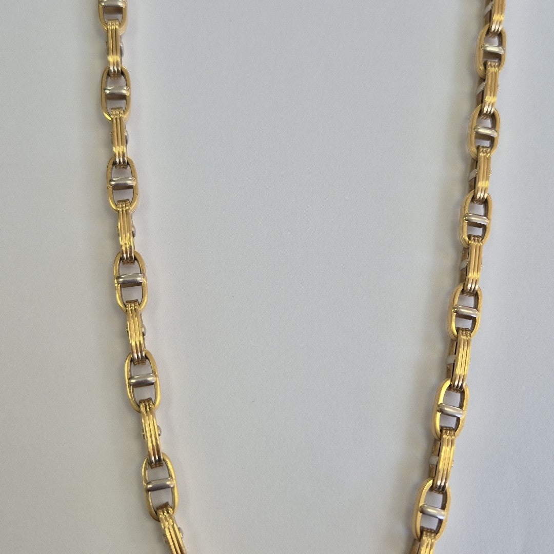 CADENA ORO COMBINADO 14 K 29.6 GRMS (SEMINUEVO)