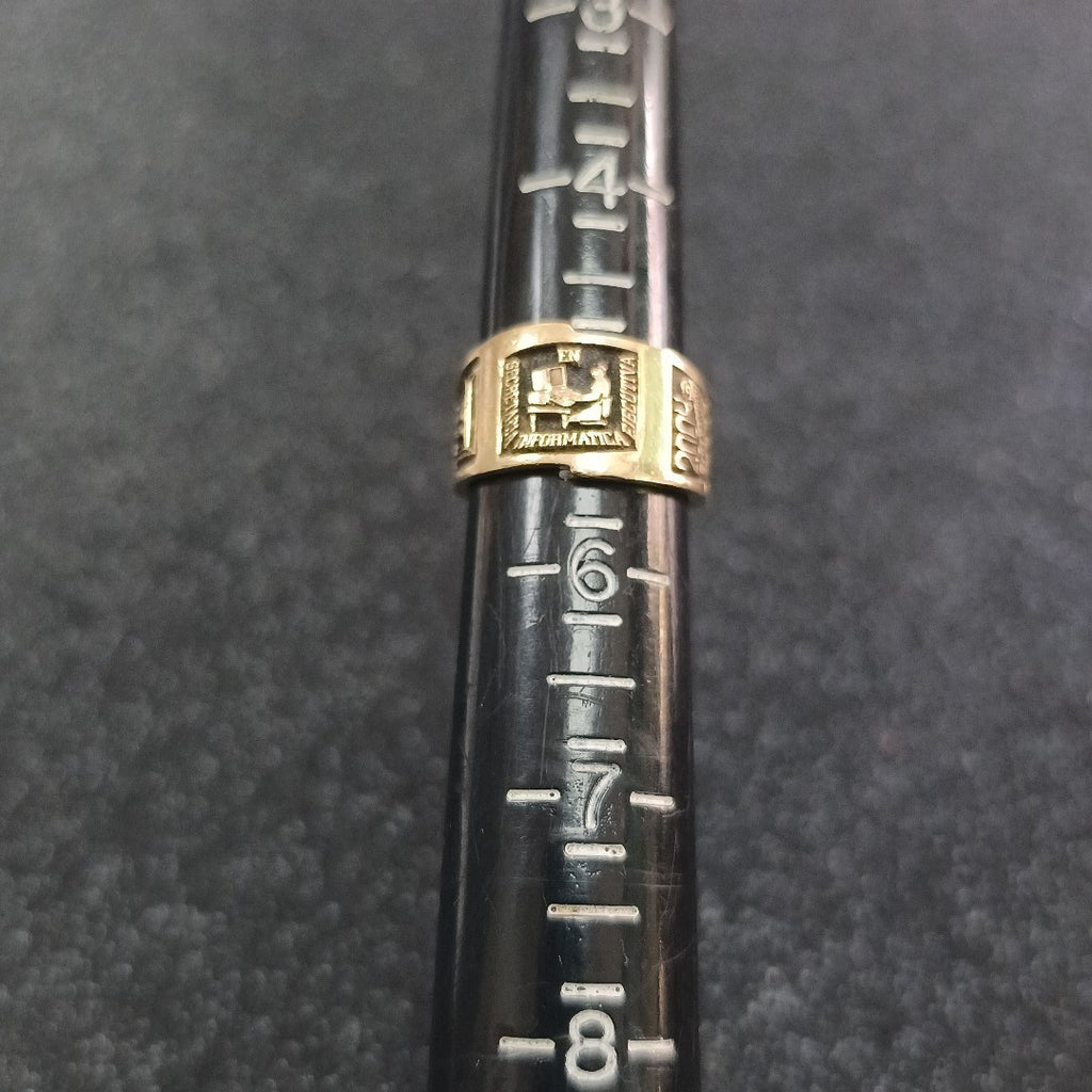 ANILLO CONMEMORATIVO ORO 14 K 6,20 GRMS (SEMINUEVO)