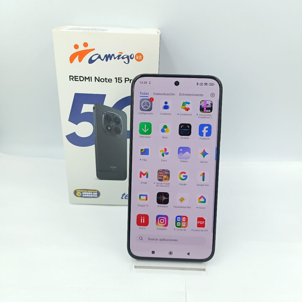 CELULAR XIAOMI REDMI NOTE 15 PRO 5G 25080RABDG (2026) 512 GB 8 GB RAM (SEMINUEVO)