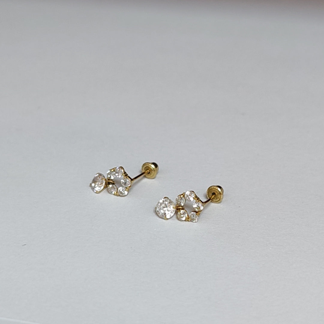 BROQUELES PAR ORO 14 K 0,70 GRMS (SEMINUEVO)