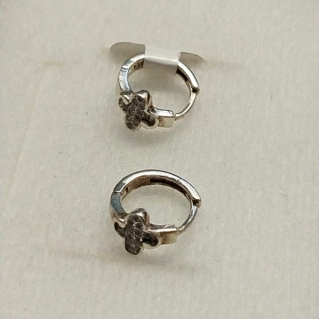 ARRACADAS C/CIRCONIAS PLATA .925 1.9 GR (NUEVO)